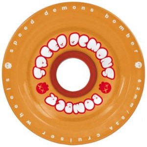Speed Demons Wheels | Speed Demons Bomber Softie 62Mm Skateboard Wheels - Orange White