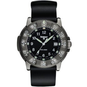 Traser H3 Watch | Traser H3 P6506 Commander 100 Titanium - Silicon Strap