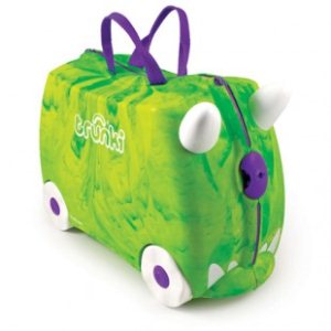 Trunki Luggage | Trunki Trunkisaurus Rex Kids Suitcase - Green