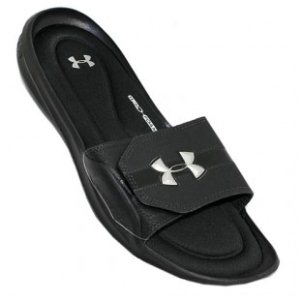 Under Armour Sandals | Under Armour Ignite Ii Slide Sandals - Black Metallic Silver