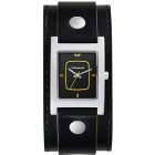 Vestal Watch | Vestal Electra Watch - Black Patent Polished Silver