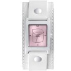 Vestal Watch | Vestal Electra Watch - White Croco ~ Polished Silver