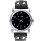 Vestal Watch | Vestal Observer Watch - Black ~ Silver ~ Black