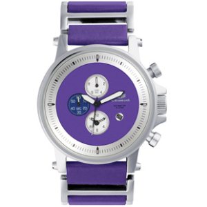 Vestal Watch | Vestal Plexi Watch - Polished Silver Purple