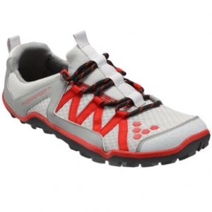 Vivo Barefoot Shoes | Vivo Barefoot Breatho Trail Shoes - Light Grey Red