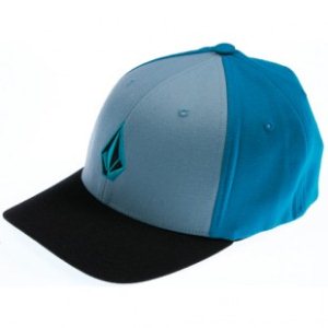 Volcom Hat | Volcom Full Stone X Fit Flexifit Hat - Bright Turquoise