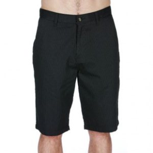 Volcom Walkshorts | Volcom Frickin Stripe Chino Walk Shorts - Black
