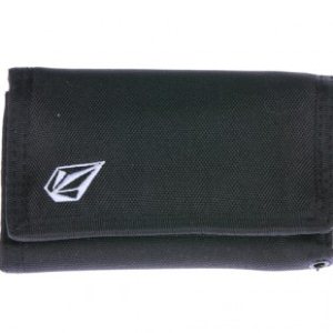 Volcom Wallet | Volcom Full Stone 3Fold Cloth Wallet - Black On Black