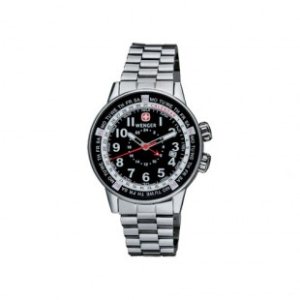 Wenger Watch | Wenger Commando Calendar Watch - Steel Strap
