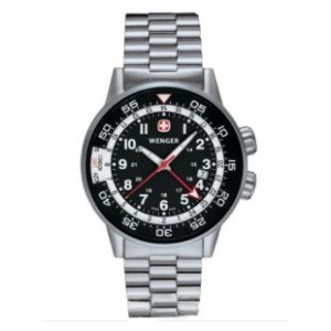 Wenger Watch | Wenger Commando Traveler Watch - Steel Strap