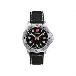 Wenger Watch | Wenger Off Road Watch - Black Leather Strap