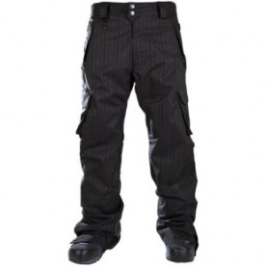 686 Pants | 686 Plexus Omega Snowboard Pants - Black Stripe Texture