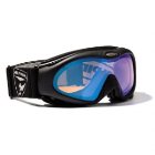 Alpina Goggles | Alpina Bonfire Qm Goggles - Black Matt ~ Ql Blue Mirror