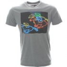 Analog T Shirt | Analog Pla Neon Horse Racing T-Shirt - Dark Athletic Heather