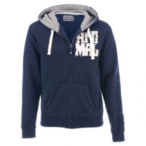 Animal Hoody | Animal Egremont Deluxe Zip Hoody - Nightshade Navy