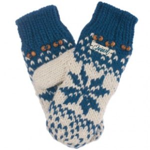 Animal Mittens | Animal Tima Hand Knitted Mittens - Nightshade