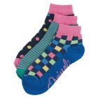 Animal Socks | Animal Waneta Ladies 3Pk Socks - Nightshade