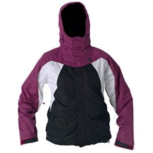 Dc Jacket | Dc Womens Fuse Snowboard Jacket - Boysenberry Black White