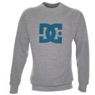 Dc Sweater | Dc Star Crew Sweatshirt - Heather Grey Pacific Blue