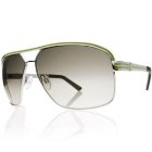 Electric Sunglasses | Electric Vegus Sunglasses - Platinum Green Grey Chrome