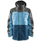 Four Square Jackets | Four Square Trade Snowboard Jacket - Cast Iron ~ Air Blue Print