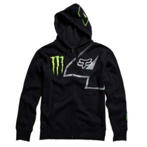 Fox Racing Fleece | Fox Monster Ricky Carmichael Replica Rc4 Zip Hoody - Black
