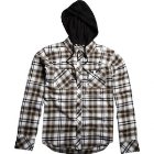 Fox Racing Shirt | Fox Bylls Ls Hooded Flannel Shirt - White