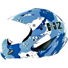 Hammer Helmet 2009 | Hmr Full Face Boarder X Helmet - Blue Mimetic Design