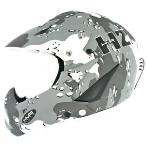 Hammer Helmet 2009 | Hmr Full Face Boarder X Helmet - White Mimetic Design