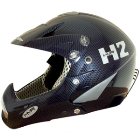 Hammer Helmet 2010 | Hmr Full Face Boarder X Helmet - Real Carbon Blue Design