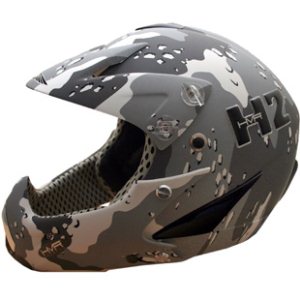 Hammer Helmet 2010 | Hmr Full Face Boarder X Helmet - White Mimetic Design