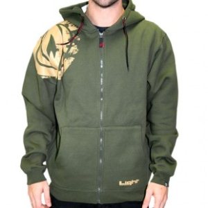 Lightboard Hoody | Lightboard Hooded Aggro Zipper - Dusty Olive