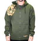 Lightboard Hoody | Lightboard Hooded Aggro Zipper - Dusty Olive