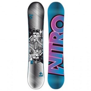 Nitro Snowboard | Nitro Rook 156 Snowboard - Blue Pink