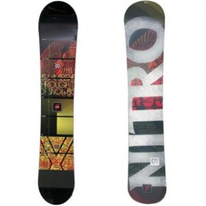 Nitro Snowboard | Nitro T1 Wide 153 Snowboard - Black Red