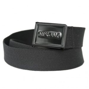 Nixon Belt | Nixon Woven Wordmark Belt - All Black