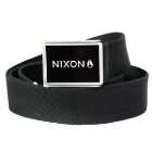 Nixon Belt | Nixon Woven Wordmark Belt – Black