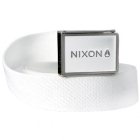 Nixon Belt | Nixon Woven Wordmark Belt – White