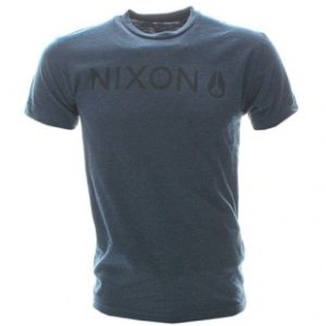 Nixon T Shirt | Nixon Basis T Shirt - Navy Red