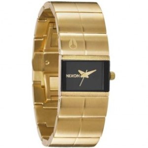 Nixon Watch | Nixon Cougar Womens Watch - Raw Gold Black