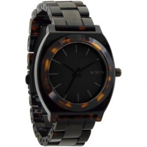 Nixon Watch | Nixon Time Teller Acetate Womens Watch - Matte Black Dark Tortoise