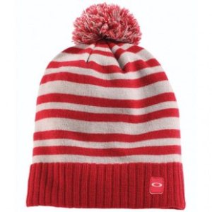 Oakley Hat | Oakley Merino Wool Stripe Beanie - New Crimson