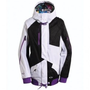 Oakley Jacket | Oakley Preferred Snow Jacket - White Black Tracks
