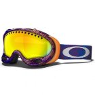 Oakley Ski Goggles | Oakley A Frame Ski Goggles - Net Camo Purple ~ Fire Iridium