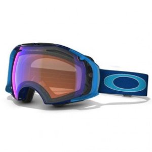 Oakley Ski Goggles | Oakley Airbrake Ski Goggles - Marine Blue ~ Blue Iridium And Persimmon