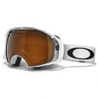 Oakley Ski Goggles | Oakley Airbrake Ski Goggles - Polished White ~ Black Iridium And Persimmon