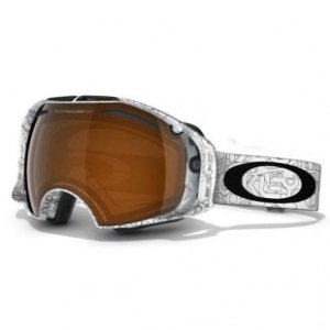 Oakley Ski Goggles | Oakley Airbrake Ski Goggles - White Factory Text ~ Black Irid And Persimmon
