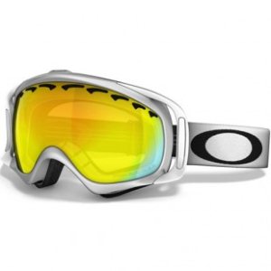 Oakley Ski Goggles | Oakley Crowbar Ski Goggles - Matte White ~ Fire Polarised