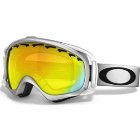 Oakley Ski Goggles | Oakley Crowbar Ski Goggles - Matte White ~ Fire Polarised