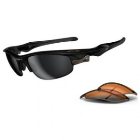 Oakley Sunglasses | Oakley Fast Jacket Sunglasses - Polished Black ~ Black Iridium ~ Persimmon